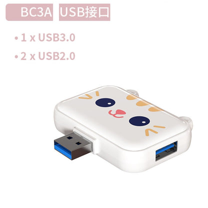 3 In 1 USB Hub For iPad / Phone Docking Station, Port: 3A USB3.0+USB2.0 x 2 White - USB 3.0 HUB by buy2fix | Online Shopping UK | buy2fix