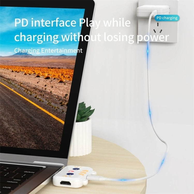 3 In 1 Type-C Docking Station USB Hub For iPad / Phone Docking Station, Port: 3C USB3.0+USB2.0 x 2 White - USB HUB by buy2fix | Online Shopping UK | buy2fix