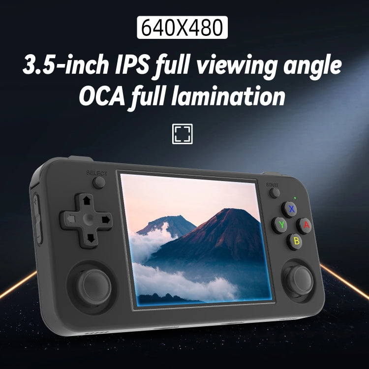 ANBERNIC RG35XX H Handheld Game Console 3.5 Inch IPS Screen Linux System 64GB+128GB(Black) - Pocket Console by ANBERNIC | Online Shopping UK | buy2fix