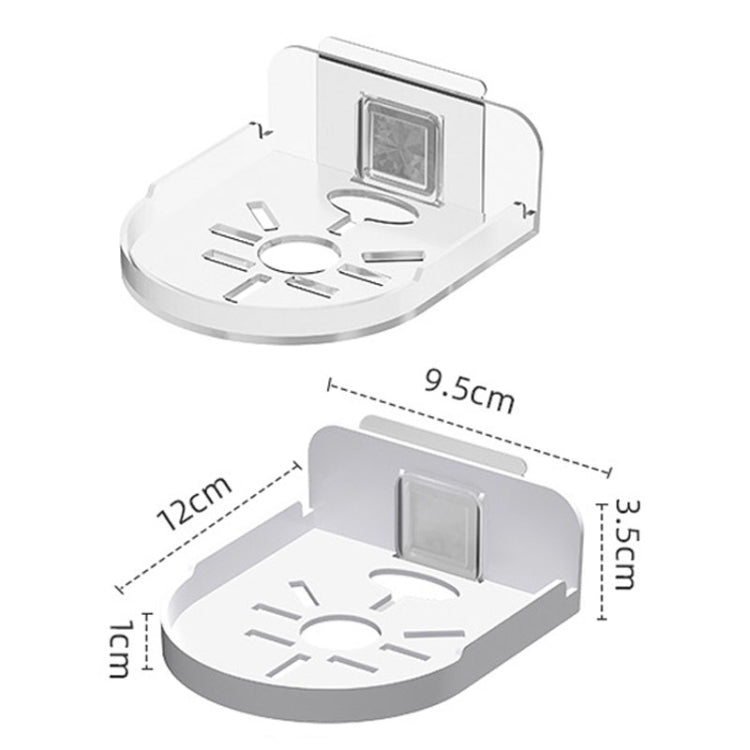 Traceless Wall Mounted Camera Bracket Home No-Punch Surveillance Rack Router Shelf(Transparent) - Mounting Bracket by buy2fix | Online Shopping UK | buy2fix