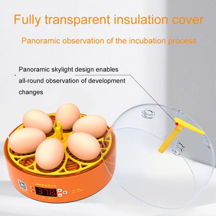 6-Eggs Small Household Experimental Children Smart Chicken Incubators, Spec: Automatic UK Plug - Incubators by buy2fix | Online Shopping UK | buy2fix