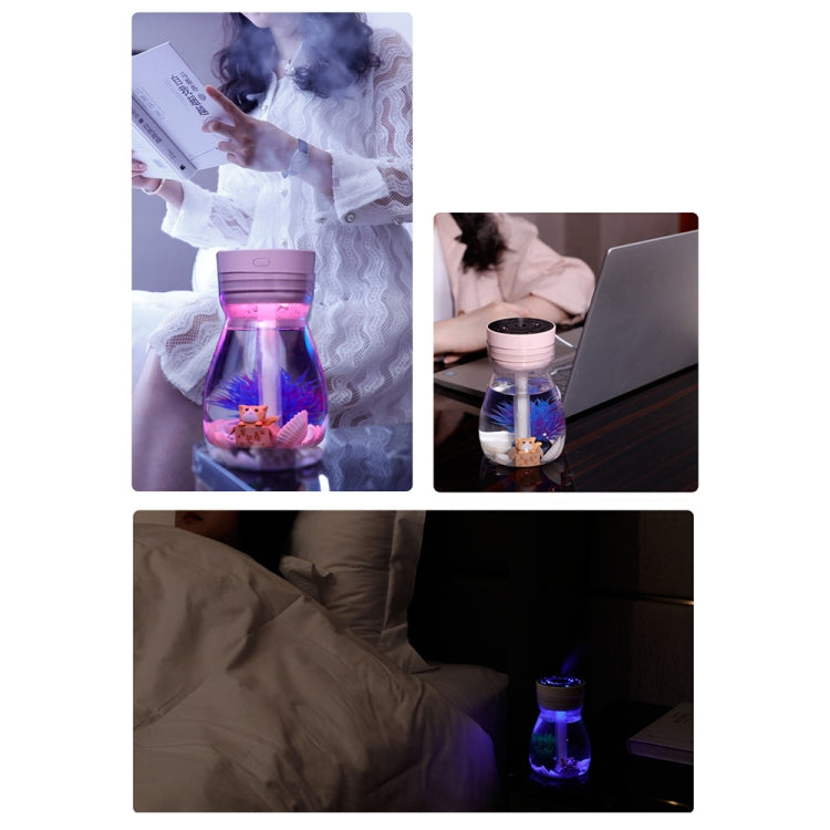 FH-068 Mini USB Car Home Colorful Light Bottle Micro Landscape Humidifier(Blue) - Air Purifiers & Accessories by buy2fix | Online Shopping UK | buy2fix