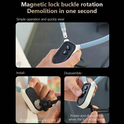 JOPREE Silicone Neck Mount Quick Release Holder For GoPro & Smartphone, Spec: 60cm Set 3 - Holder by JOPREE | Online Shopping UK | buy2fix