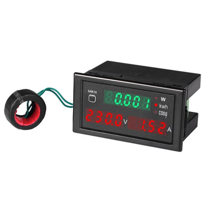 SINOTIMER SPM001 AC LED Digital Voltmeter Frequency Factors Meter Power Monitor, Specification: AC200-450V 100A - Current & Voltage Tester by SINOTIMER | Online Shopping UK | buy2fix