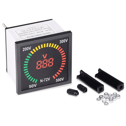 SINOTIMER N-72V AC Voltage Signal Indicator Square Turntable LED Digital Display Voltmeter - Current & Voltage Tester by SINOTIMER | Online Shopping UK | buy2fix