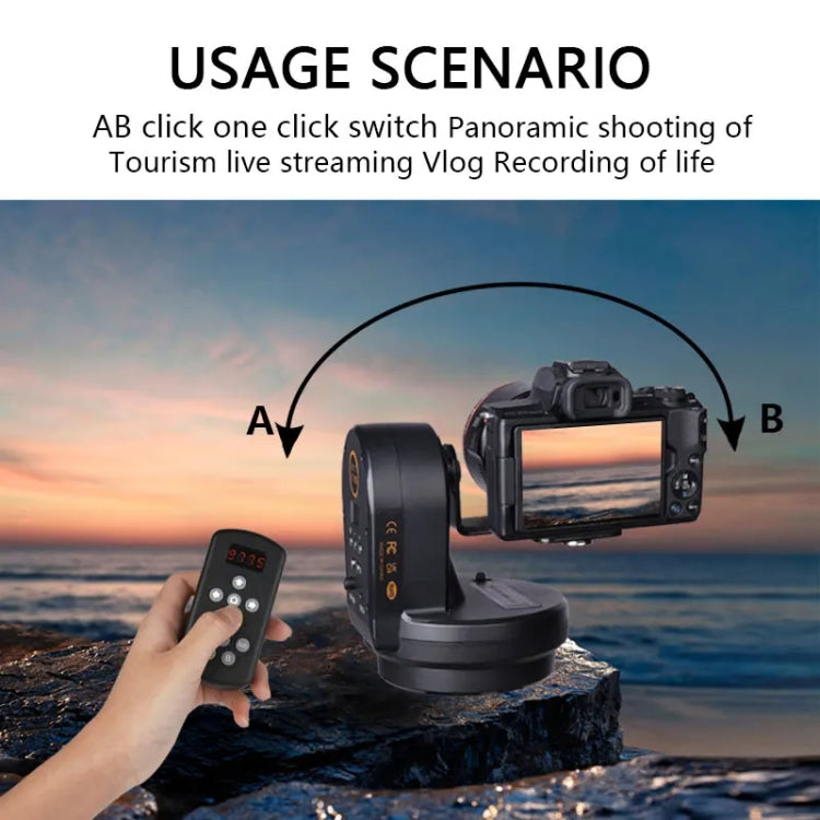 Desiontal YT-800 Cell Phone Camera Remote Control Gimbal 360 Rotation Panoramic Shooting Stabilizer(Standard) - Tripod Heads by Desiontal | Online Shopping UK | buy2fix