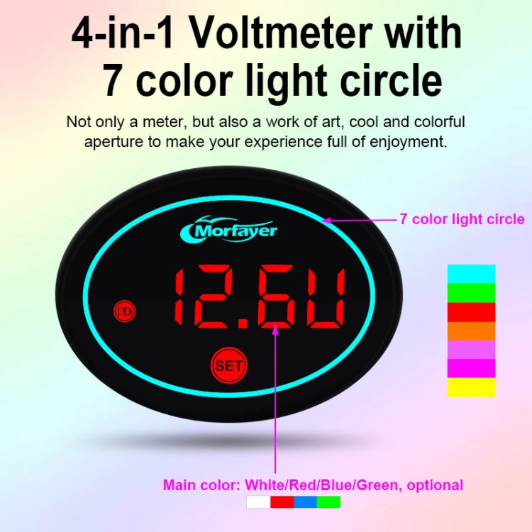 Morfayer Locomotive Multi-function Voltmeter, Blue, Specification: 4 in 1 - Electrical Instruments by Morfayer | Online Shopping UK | buy2fix