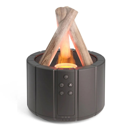 Bonfire Shaped Remote Control Aroma Diffuser Desktop Flame Humidifier, Color: Black - Air Purifiers & Accessories by buy2fix | Online Shopping UK | buy2fix