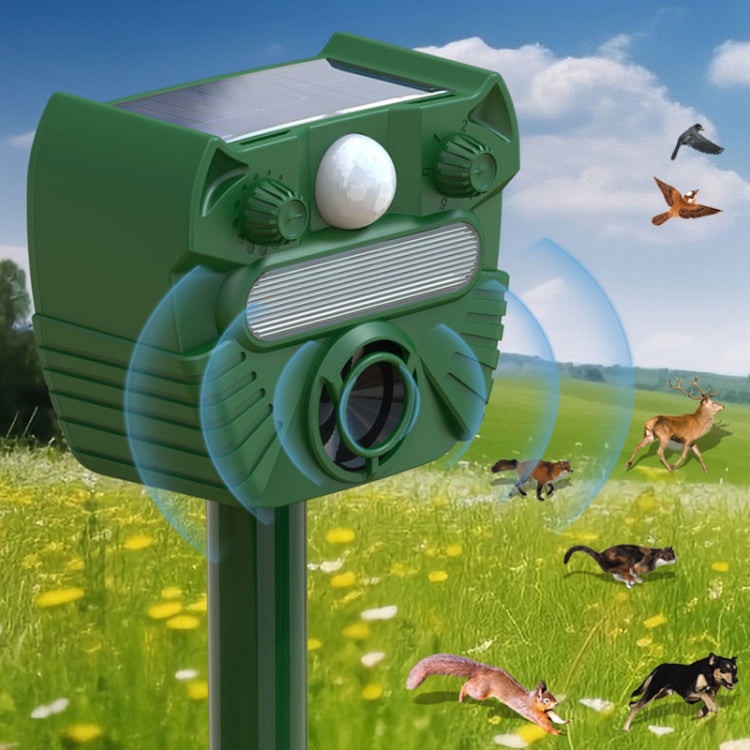 Outdoor Solar Animal Driving Device Ultrasonic Waterproof Infrared Sensor - Outdoor Insect Repellent by buy2fix | Online Shopping UK | buy2fix