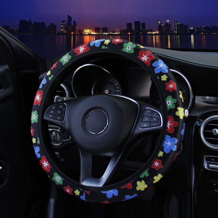 Car Steering Wheel Cover Printed Cloth Without Inner Elastic Band Cover, Pattern: Beetle - Seat Accessories by buy2fix | Online Shopping UK | buy2fix