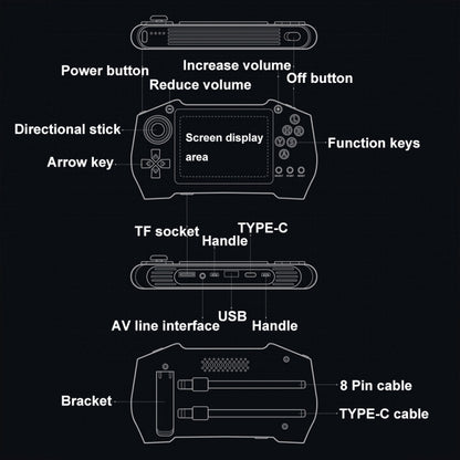 DY14 3.5-Inch Color Screen Retro Handheld Game Console With Power Bank Function, Model: White Single - Pocket Console by buy2fix | Online Shopping UK | buy2fix