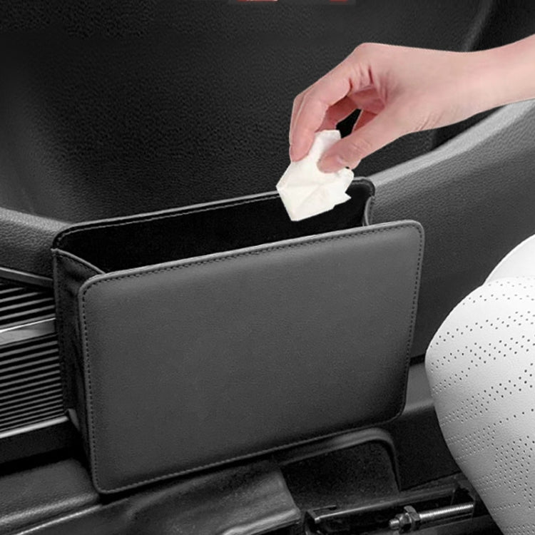 Car Folding Trash Can Multifunctional Seatback Hanging Storage Box(Black) - Stowing Tidying by buy2fix | Online Shopping UK | buy2fix