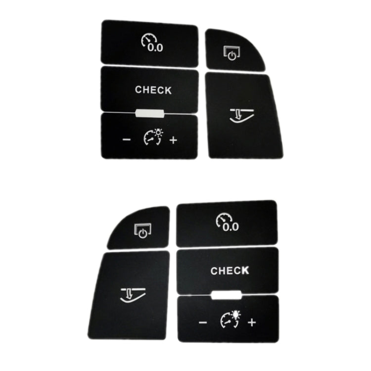 For Audi A6/A6L 2005-2011 Central Control Button Repair Sticker(For Left Driving) - Decorative Sticker by buy2fix | Online Shopping UK | buy2fix