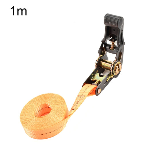 Motorcycle Ratchet Tensioner Cargo Bundling And Luggage Fixing Straps, Specification: Orange 1m - Towing Bars by buy2fix | Online Shopping UK | buy2fix