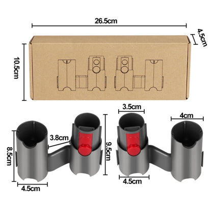 For Dyson V7 V8 V10 V11 V12 V15 Vacuum Cleaner Storage Rack Extension Bracket 1pair - Other Accessories by buy2fix | Online Shopping UK | buy2fix