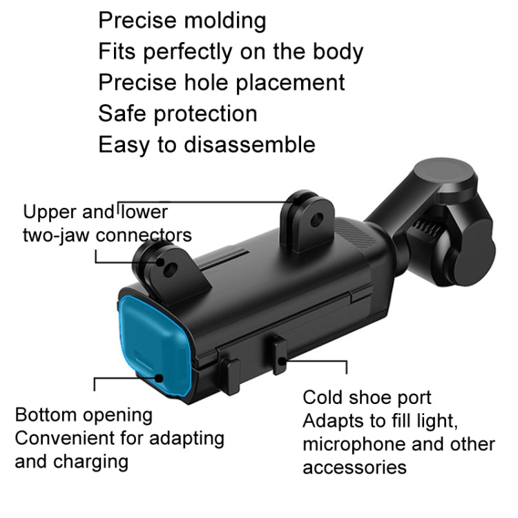 For DJI Osmo Pocket 3 HEPAIL Extended Adapter Protective Bezel Extension Handle Cold Shoe Adapter Bracket - Case & Bags by HEPAIL | Online Shopping UK | buy2fix