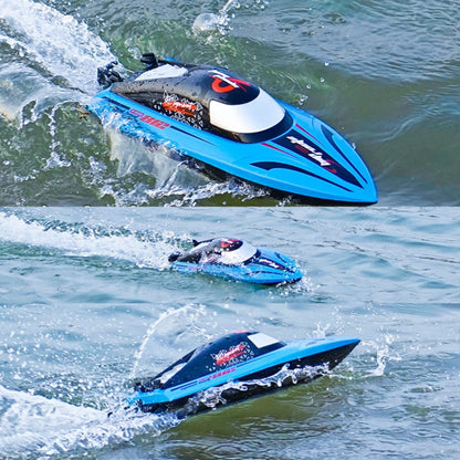 812 High-Speed RC Boat Large Horsepower Speedboat Long Endurance Waterproof Boys Water Toy Single Battery(Orange) - RC Boats by buy2fix | Online Shopping UK | buy2fix