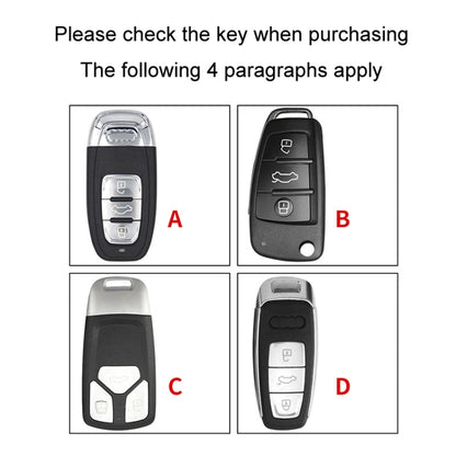 For Audi C Car Folding Key Cover Multifunctional Keychain Anti-lost Number Plate - Car Key Cases by buy2fix | Online Shopping UK | buy2fix