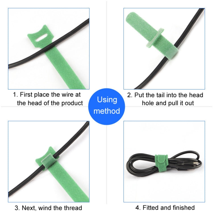 20pcs Nylon Fixed Packing Tying Strap Data Cable Storage Bundle, Model: 12 x 150mm Green - Cable Organizer by buy2fix | Online Shopping UK | buy2fix