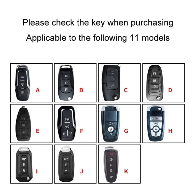 For Ford Car Key Cover Keychain Anti-lost Number Plate, Style: I - Car Key Cases by buy2fix | Online Shopping UK | buy2fix