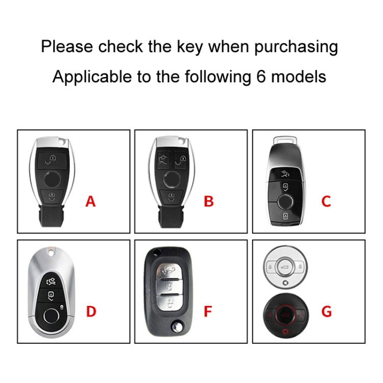 For Mercedes-Benz Car Key Cover Multifunctional Keychain Anti-lost Number Plate, Style: C - Car Key Cases by buy2fix | Online Shopping UK | buy2fix