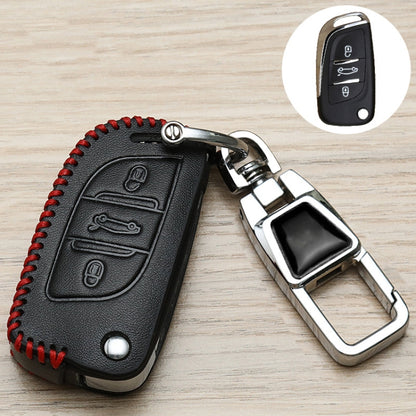 For Citroen Car Key Cover Multifunctional Keychain Anti-lost Number Plate(B) - Car Key Cases by buy2fix | Online Shopping UK | buy2fix