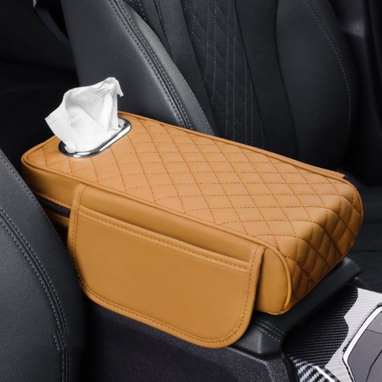 Car Armrest Box Booster Pad Widened Interior Tissue Box, Color: Brown - Stowing Tidying by buy2fix | Online Shopping UK | buy2fix