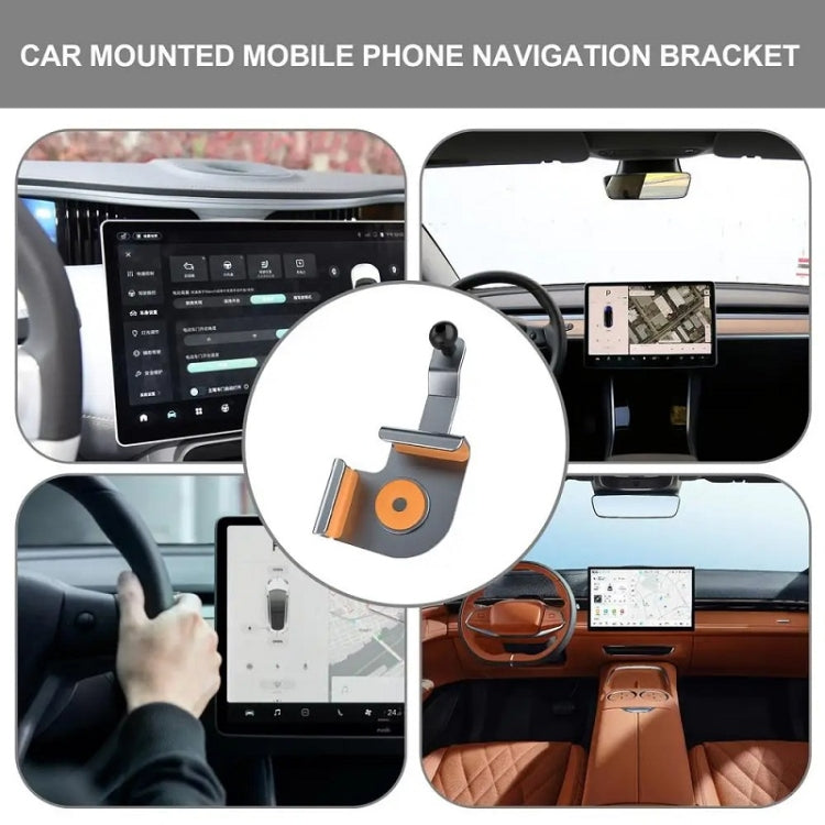 Car Screen Phone Holder Base For Tesla Model 3 And Other Models, Model: Base + Magnetic Stand - Car Holders by buy2fix | Online Shopping UK | buy2fix