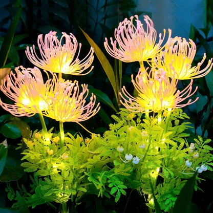 Solar Garden Decorative Lights LED Outdoor Glowing Petals Waterproof Ground Plug Ambient Lights(Flowers) - Solar Lights by buy2fix | Online Shopping UK | buy2fix