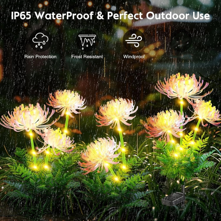 Solar Garden Decorative Lights LED Outdoor Glowing Petals Waterproof Ground Plug Ambient Lights(Flowers) - Solar Lights by buy2fix | Online Shopping UK | buy2fix