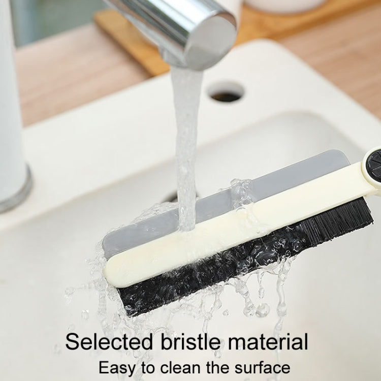 Household Multifunctional Crevice Brush Bathroom Long Handled Groove Cleaning Brush(White) - Sponges, Cloths & Brushes by buy2fix | Online Shopping UK | buy2fix