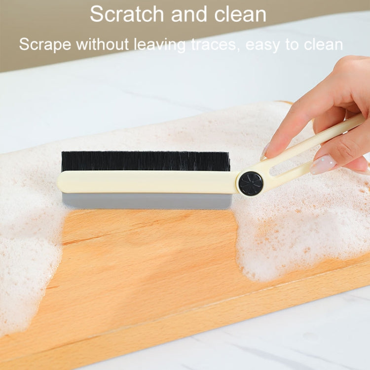 Household Multifunctional Crevice Brush Bathroom Long Handled Groove Cleaning Brush(White) - Sponges, Cloths & Brushes by buy2fix | Online Shopping UK | buy2fix