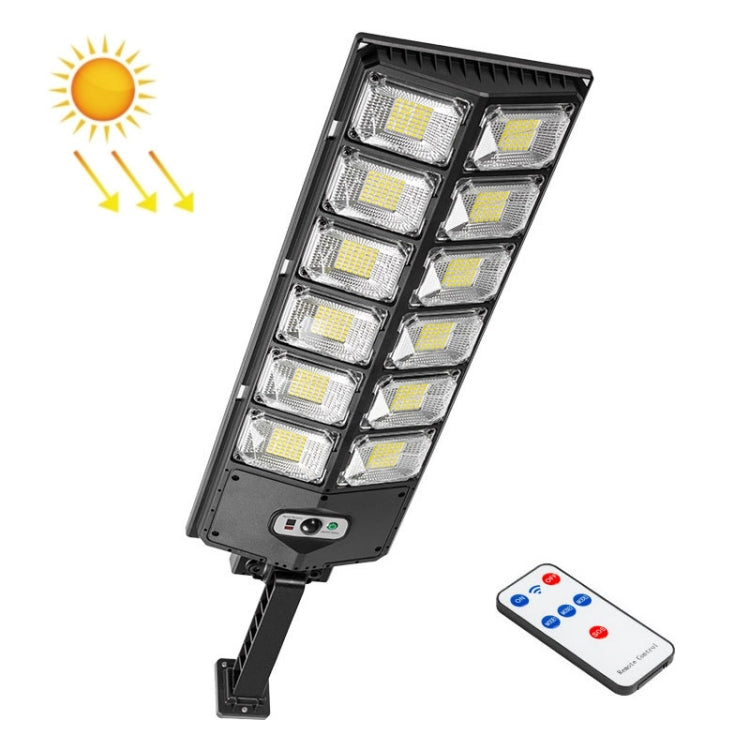 E-SMARTER W789B-6 LED Strong Light Double Row Solar Garden Light Induction Street Lamps - Solar Lights by E-SMARTER | Online Shopping UK | buy2fix