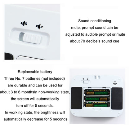 YS LED Rotating Timer IlSent Kitchen Time Manager(White) - Digital Countdown by YS | Online Shopping UK | buy2fix