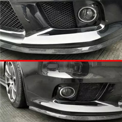 SAMURAI 2.5m Carbon Fiber Car Front Lip Anti-Collision Bumper Modification Strip Supplies, Color: Red - Anti Collision Sticker by SAMURAI | Online Shopping UK | buy2fix