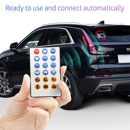 HI.GROOM Car LED Customized Pixel Emoji Lights Bluetooth Remote Control Interactive AI Screen, Style: With Remote Control - Car Monitor by HI.GROOM | Online Shopping UK | buy2fix