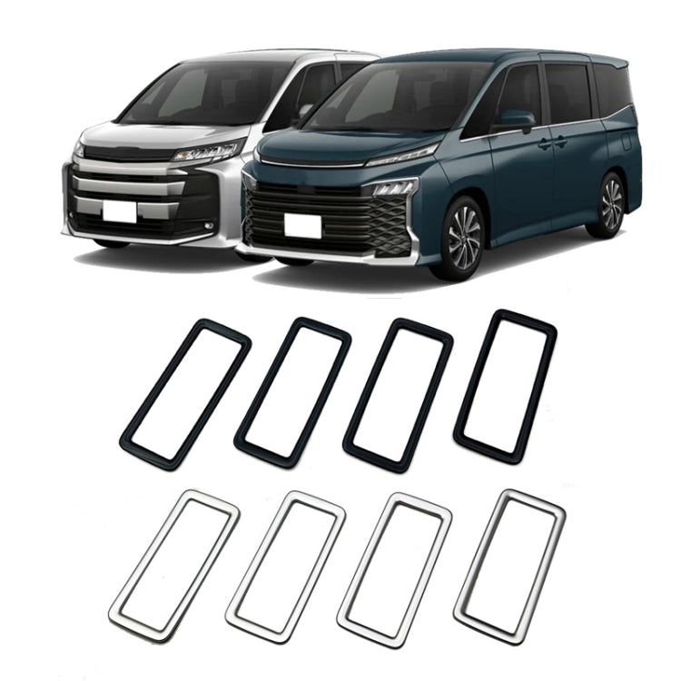 For Toyota 2022 Voxy/Noah 90 Series Rear Air Vent Decorative Frame(Matte Silver) - Car Interior Mouldings by buy2fix | Online Shopping UK | buy2fix