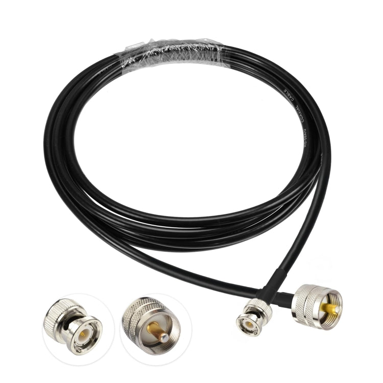 10m BNC Male To UHF Male RG58 Adapter Cable - Cable by buy2fix | Online Shopping UK | buy2fix