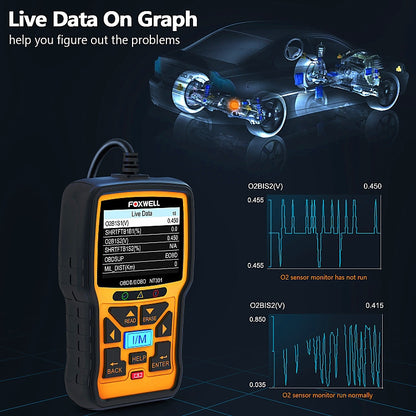 FOXWELL NT301 OBD2 Car Fault Diagnostic Instrument Live Data Code Reader Tool - Electronic Test by FOXWELL | Online Shopping UK | buy2fix