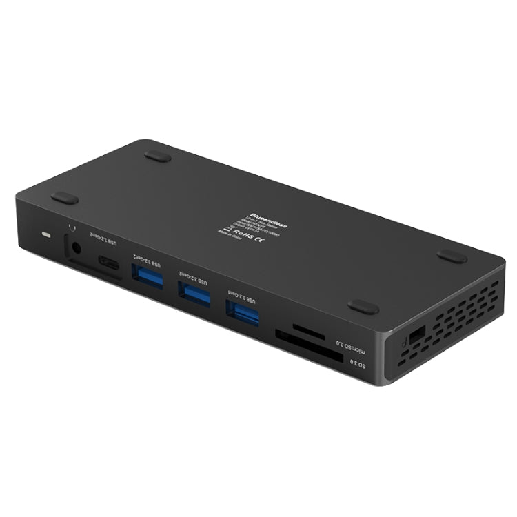 Blueendless 12-In-1 HD Multifunctional Docking Station 10Gbps Splitter With Switch(8K+4K HDMI x 2) - USB HUB by Blueendless | Online Shopping UK | buy2fix