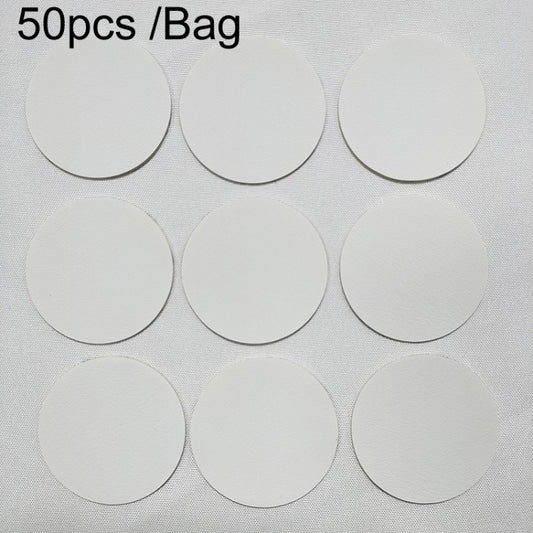 50pcs /Bag Strong Self-adhesive Leather Repair Sticker Sofa Car Seat Hole PU Leather Patch(White) - Sticker Tools by buy2fix | Online Shopping UK | buy2fix