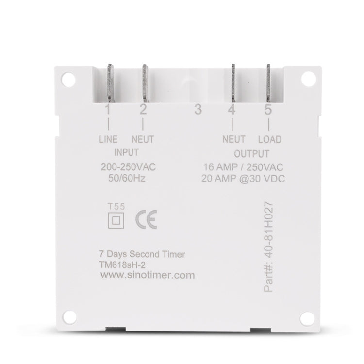 SINOTIMER TM618SH  1 Second Interval Digital LCD Timer Switch Programmable Time Relay 110V - Switch by SINOTIMER | Online Shopping UK | buy2fix