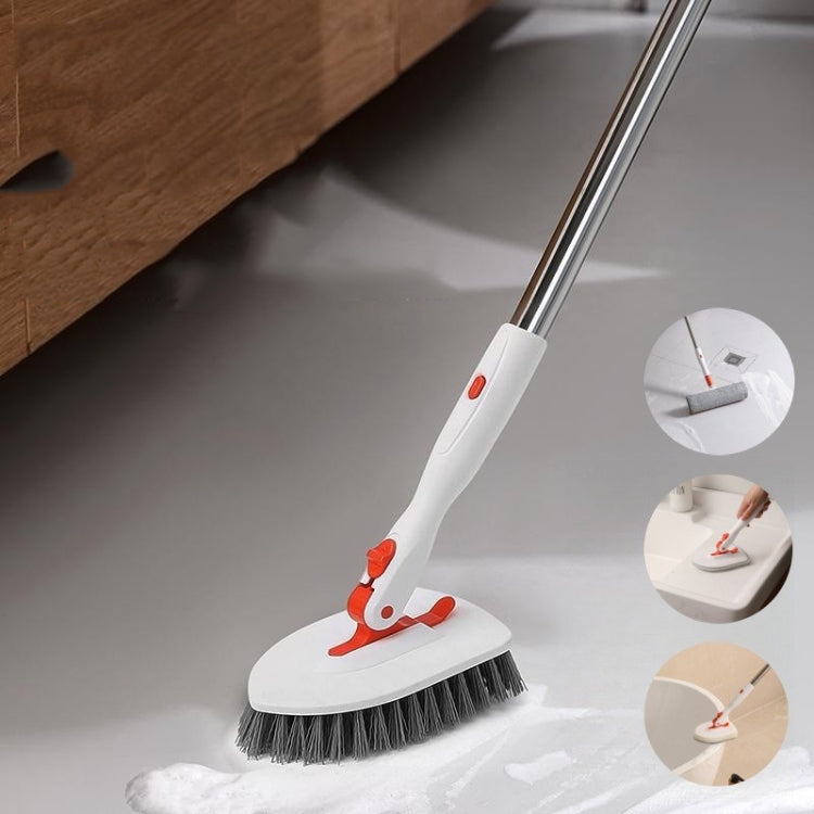 Shower Cleaning Brush With 52 Inch Adjustable Handle Tub Tile Scrubber Brush, Spec: Set 2 - Handheld Cleaner & Mops by buy2fix | Online Shopping UK | buy2fix