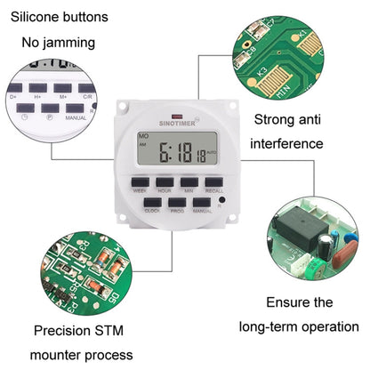 SINOTIMER Programmable Timer Switch Time Controller, Model: TM618H 5V - Digital Countdown by SINOTIMER | Online Shopping UK | buy2fix