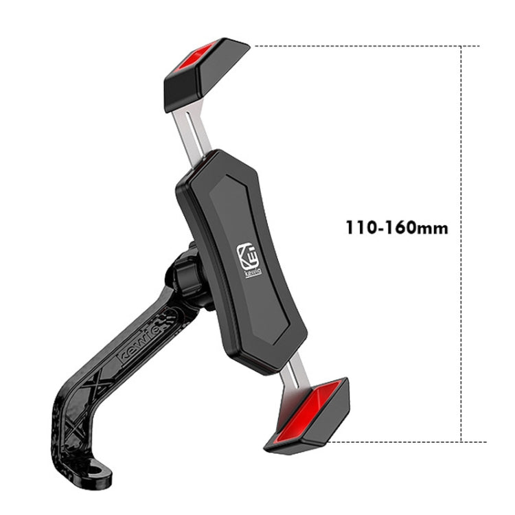 Kewig Bicycle 2 Claws Navigation Bracket Outdoor Cycling Cell Phone Holder With Safety Lock, Model: M12-B - Holder by Kewig | Online Shopping UK | buy2fix