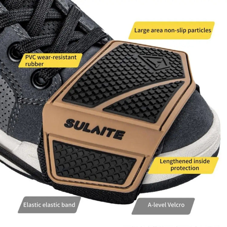 SULAITE Motorcycle Anti-Slip Riding Gear Cover Anti-Scratch Wear-Resistant Shoe Cover(Gray) - Protective Gear by SULAITE | Online Shopping UK | buy2fix