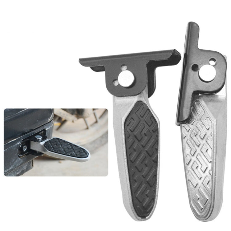 Electric Motorcycle Folding Foot Pegs Modification Pedal Pad Footrests, Style: With Anti-slip Pad - Others by buy2fix | Online Shopping UK | buy2fix