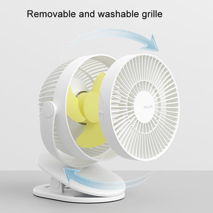 JisuLife FA29A Clip Desktop Mini Fan Portable USB Rechargeable Fan(White) - Electric Fans by JisuLife | Online Shopping UK | buy2fix