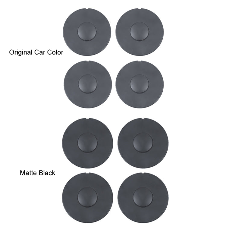 For 2024 Tesla Model 3 4pcs /Set Wheel Center Cover Modification Accessories(Matte Black) - Wheels Tires & Parts by buy2fix | Online Shopping UK | buy2fix