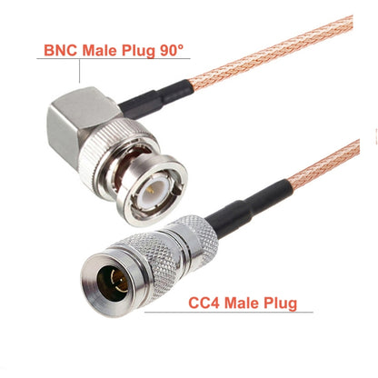 100cm CC4 Male To BNC Male Elbow Connector Cable RG179 Coaxial RF Cable - Connectors by buy2fix | Online Shopping UK | buy2fix